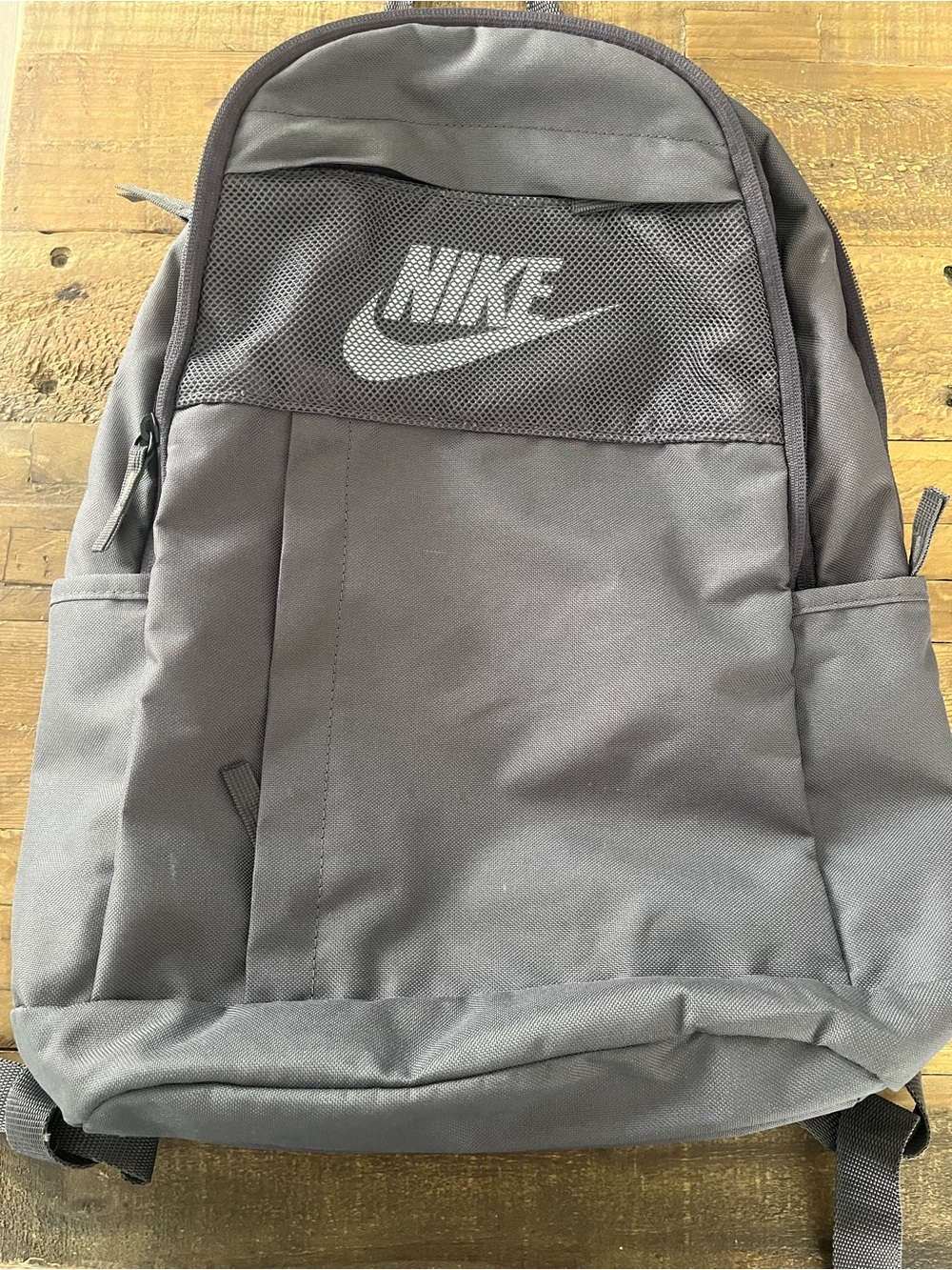 Nike Gray Mesh-Accent Everyday Backpack